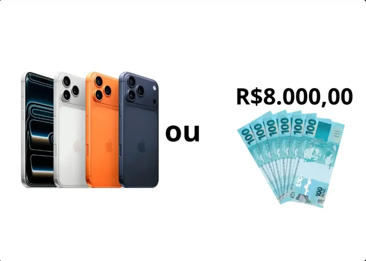 66ª RAPIDINHA - iPhone 17 Pro Max ou 8k no PIX
