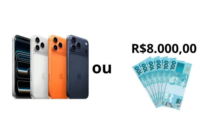 iPhone 17 Pro Max ou 8k no PIX