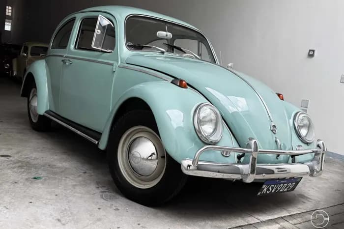 Fusca 1962 Azul Pastel